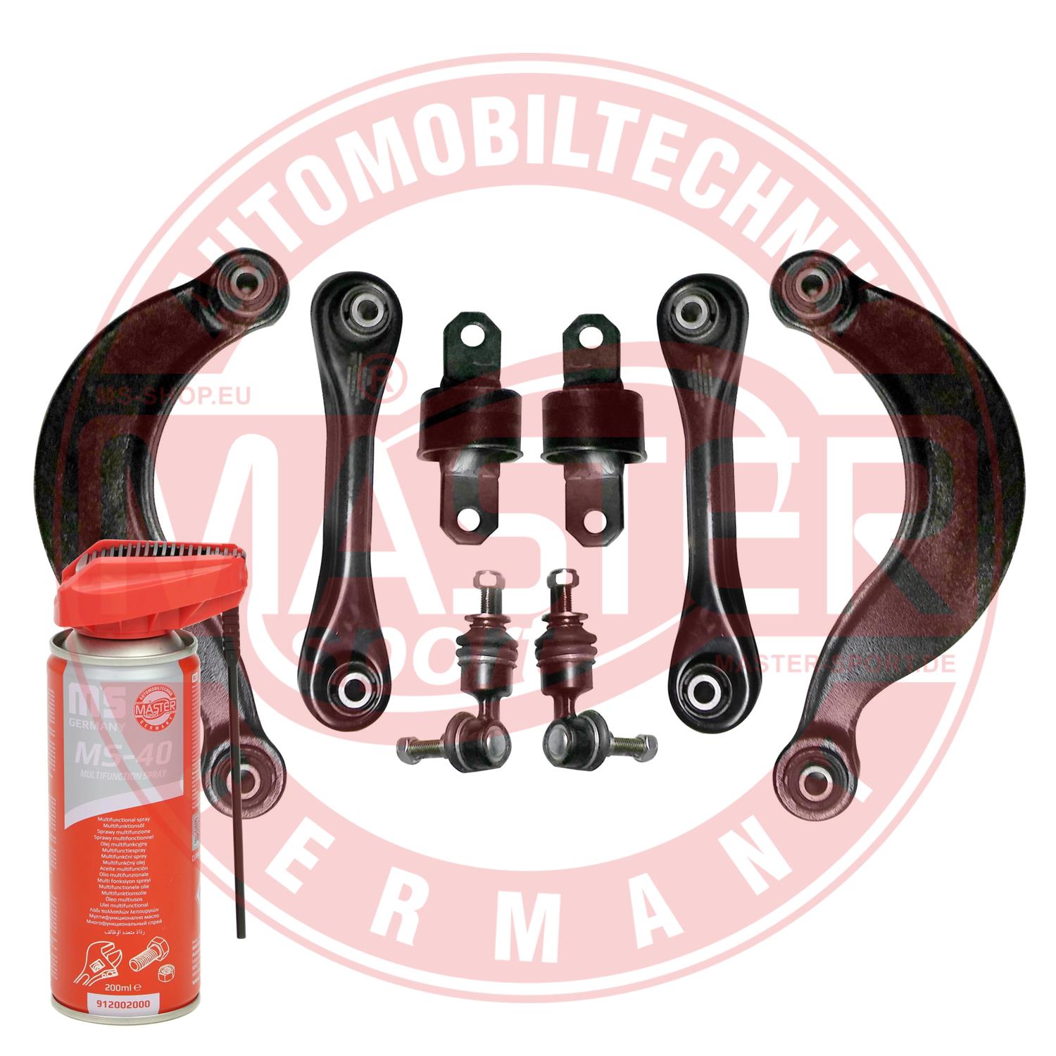 MASTER-SPORT GERMANY 36894-KIT-MSP PROMO Σετ τιμονιού, ανάρτηση τροχών Πίσω άξονας και από τις δύο πλευρές for FORD MAZDA VOLVO